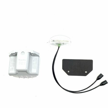 TRUCK-LITE Led, 3 Diode, License Light, Rectangular, Gray Bracket Mount, Hardwired, Female Pl-10, 12V, Kit 15040-3